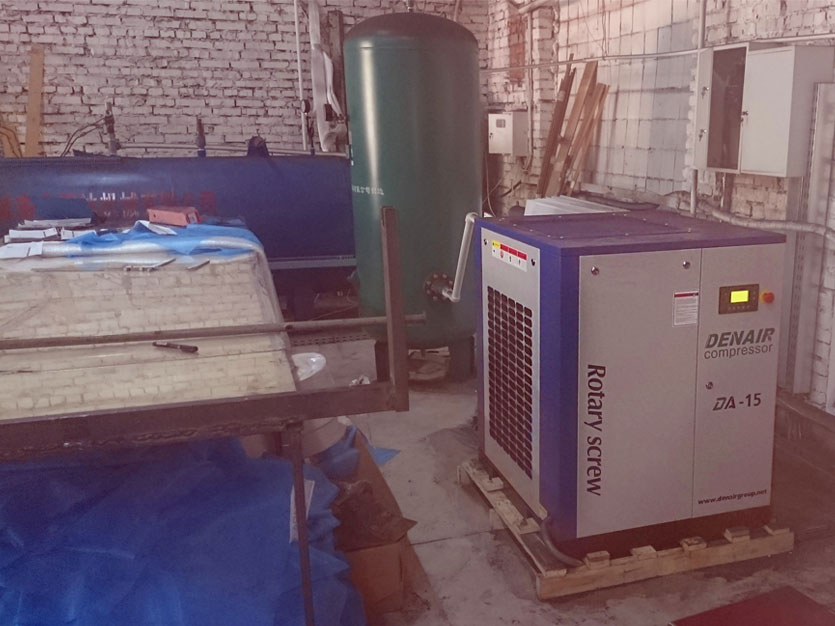DENAIR Air Compressor for Printing Service in Russia